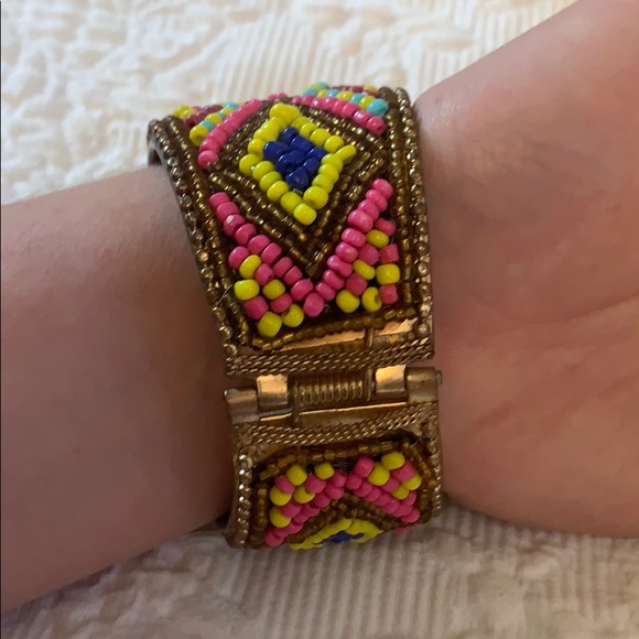 Colorful boho bangle - Picture 2 of 4